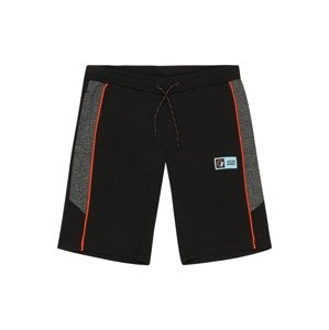 Jack & Jones Junior Kalhoty 'LOGAN'  černá / šedý melír / oranžová