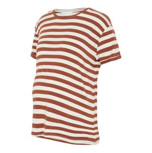 MAMALICIOUS Tričko 'ELLEN'  rubínově červená / bílá