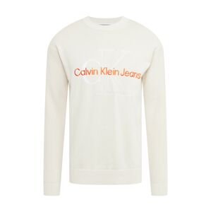 Calvin Klein Jeans Svetr  oranžová / bílá