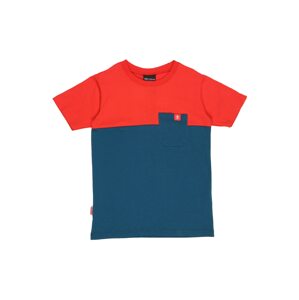 TROLLKIDS Funkční tričko 'Bergen'  petrolejová / červená