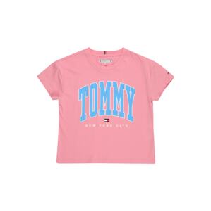 TOMMY HILFIGER Tričko tyrkysová / pink / červená / bílá