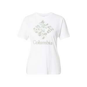 COLUMBIA Funkční tričko 'Bluebird Day'  bílá / šedá / mátová