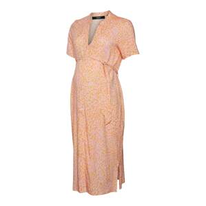 Vero Moda Maternity Košilové šaty 'VICA'  fialová / pink / oranžová