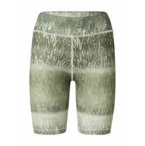 GUESS Sportovní kalhoty 'Corrine'  khaki / pastelově zelená / tmavě zelená / bílá