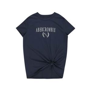 Abercrombie & Fitch Tričko noční modrá / bílá