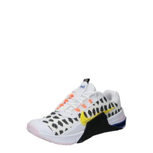 NIKE Sportovní boty 'Metcon 7'  černá / bílá / žlutá / oranžová