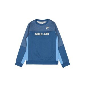 Nike Sportswear Mikina  světlemodrá / tmavě modrá / modrý melír / bílá