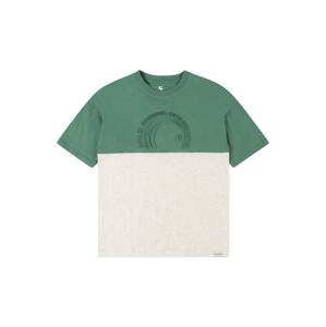 GARCIA Tričko  zelená / béžový melír