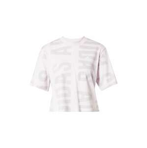 ADIDAS SPORTSWEAR Funkční tričko  světle šedá / pastelová fialová