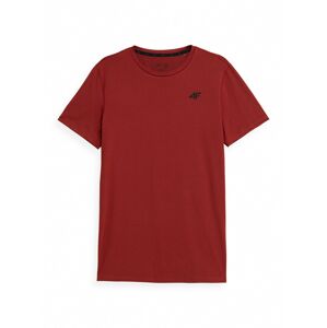 4F Funkční tričko  černá / karmínově červené