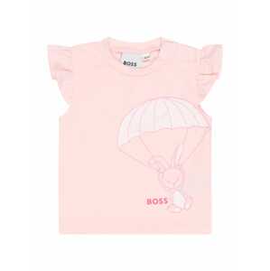 BOSS Kidswear Tričko  světle růžová / pastelově růžová / fuchsiová / grenadina / stříbrná