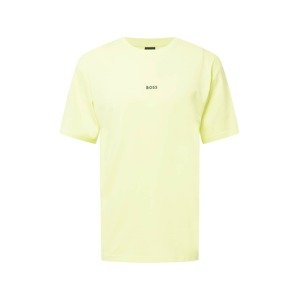 BOSS Green Tričko 'Teeos'  světle žlutá / černá