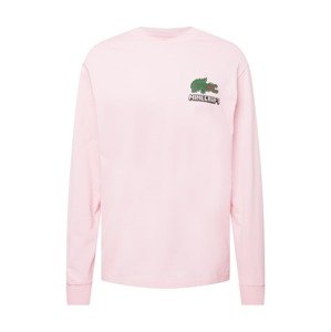 LACOSTE Tričko  zelená / růžová