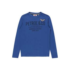 Petrol Industries Tričko  modrá / námořnická modř / bílá
