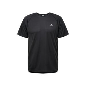 Superdry Funkční tričko  šedá / černá