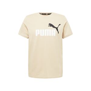 PUMA Funkční tričko  béžová / bílá / černá