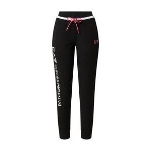 EA7 Emporio Armani Kalhoty  černá / bílá / pink