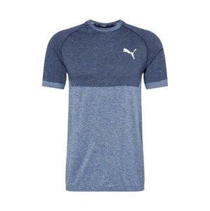 PUMA Funkční tričko  námořnická modř / tmavě modrá / bílá
