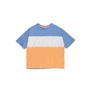 Guppy Tričko 'HANNU'  bílá / kouřově modrá / jasně oranžová