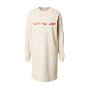 Calvin Klein Jeans Šaty  krémová / oranžová / bílá