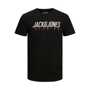 JACK & JONES Tričko  růžová / černá / bílá