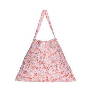 VERO MODA Nákupní taška 'Lea'  bílá / přírodní bílá / růžová / oranžová