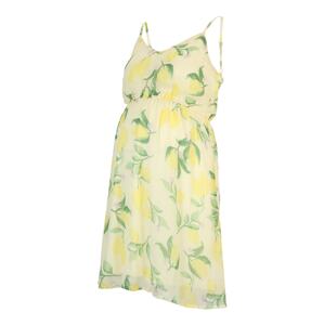 Vero Moda Maternity Letní šaty 'Kaya'  zelená / žlutá / béžová
