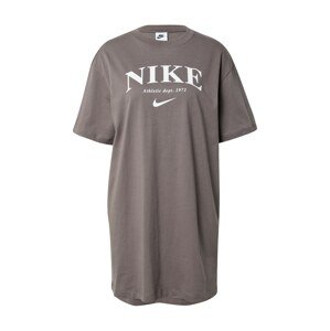 Nike Sportswear Šaty  kámen / bílá