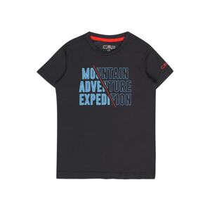 CMP Funkční tričko  modrá / šedá / červená
