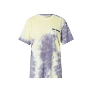 ELEMENT Funkční tričko 'Blazin'  pastelově žlutá / bílá / tmavě fialová / černá