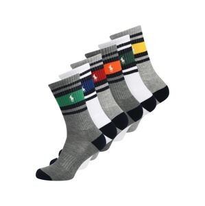 Polo Ralph Lauren Ponožky 'BIG PONY'  šedý melír / mix barev / bílá