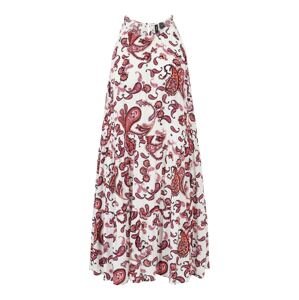Vero Moda Tall Letní šaty 'PEACE'  krvavě červená / světle červená / bílá