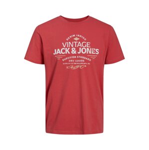 JACK & JONES Tričko 'BLUBOOSTER'  světle žlutá / červená / bílá