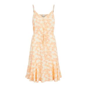 Pieces Tall Letní šaty 'NYA'  bílá / oranžová / jasně oranžová