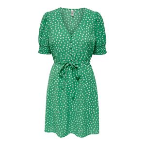 JDY Košilové šaty 'Julia'  zelená / bílá
