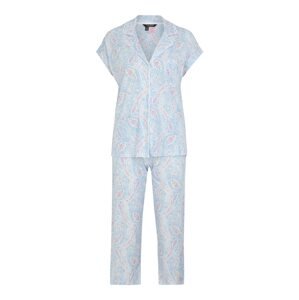 Lauren Ralph Lauren Pyžamo  světlemodrá / světle fialová / bílá