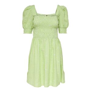 ONLY Letní šaty 'Flow' světle zelená / bílá