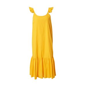 ICHI Letní šaty zlatě žlutá