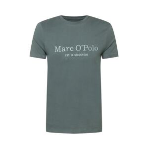 Marc O'Polo Tričko  smaragdová / světle šedá