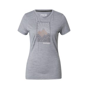 Smartwool Funkční tričko 'Alpine Start'  šedá / tmavě šedá / bílá / oranžová