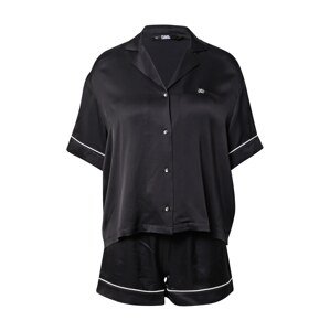Karl Lagerfeld Pyžamo  černá / bílá