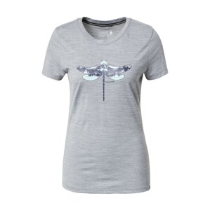 Smartwool Funkční tričko 'Dragonfly'  šedý melír / mátová / marine modrá / černá