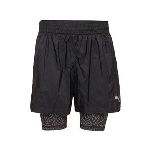 PUMA Sportovní kalhoty  černá / šedobéžová