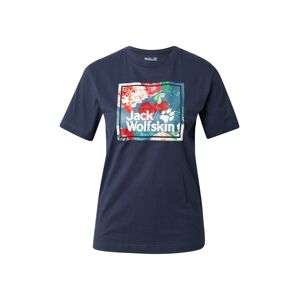 JACK WOLFSKIN Funkční tričko  chladná modrá / nefritová / červená / bílá