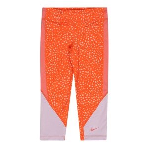 NIKE Sportovní kalhoty světle fialová / oranžová / starorůžová