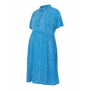 MAMALICIOUS Košilové šaty 'Mercy Lia' modrá / bílá
