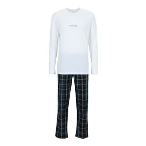 Calvin Klein Underwear Pyžamo dlouhé námořnická modř / černá / bílá
