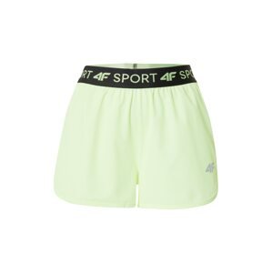 4F Sportovní kalhoty  svítivě zelená / černá