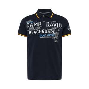 CAMP DAVID Tričko  marine modrá / světlemodrá / žlutá / bílá