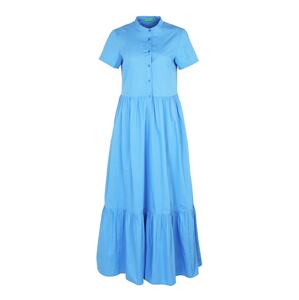 UNITED COLORS OF BENETTON Košilové šaty  nebeská modř